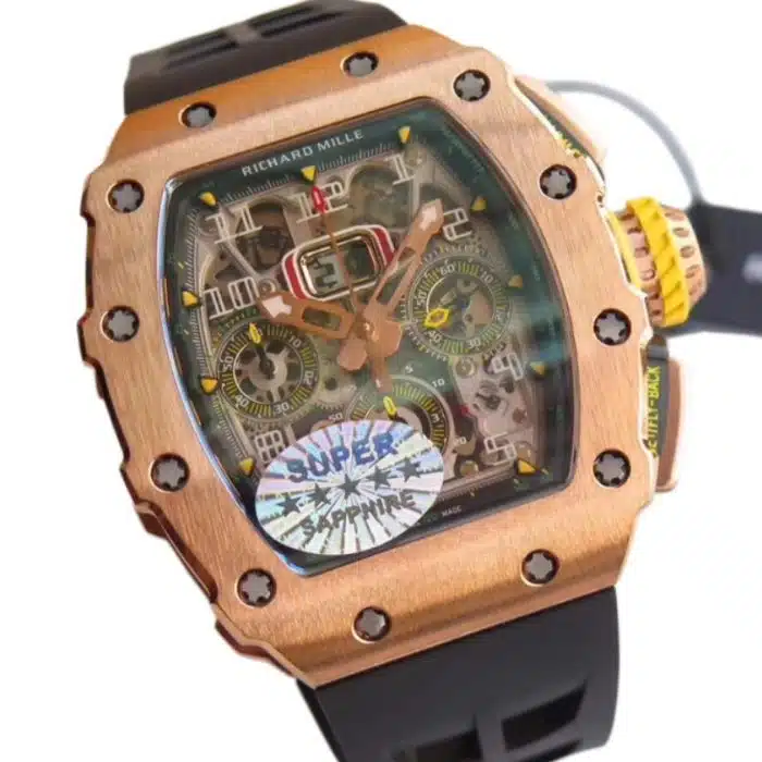 Richard Mille RM 11-03RG Size:49.94 x 44.50mm 1:1 Replica - Image 9