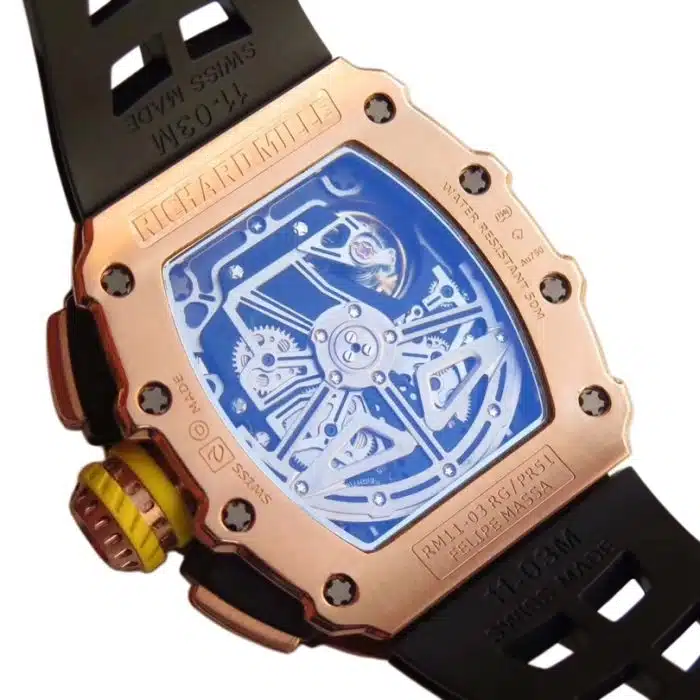 Richard Mille RM 11-03RG Size:49.94 x 44.50mm 1:1 Replica - Image 7