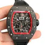 Richard Mille RM 011 NTPT Carbon Red Bezel Size:50 x 40mm 1:1 Replica - Image 3