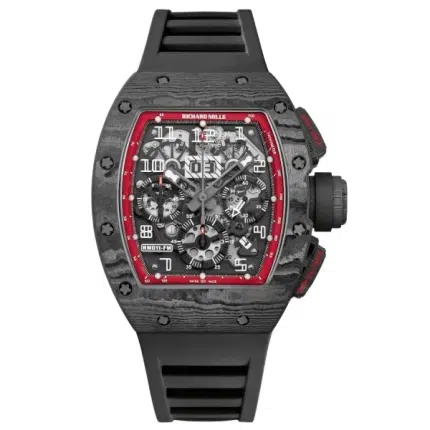 Richard Mille RM 011 NTPT Carbon Red Bezel Size:50 x 40mm 1:1 Replica