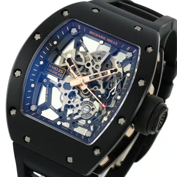 Richard Mille RM 035 GOLD AND CERAMIC Size:48x39.70mm 1:1 Replica - Image 2