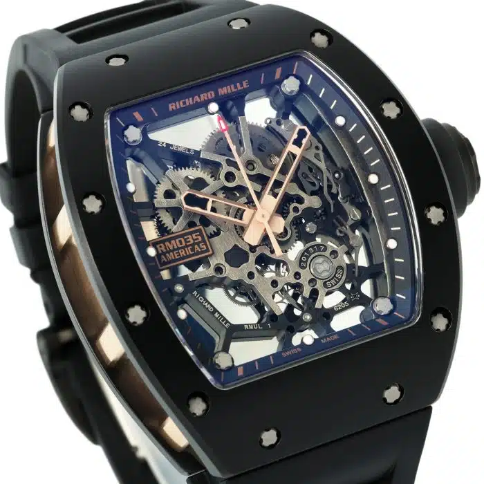 Richard Mille RM 035 GOLD AND CERAMIC Size:48x39.70mm 1:1 Replica - Image 5