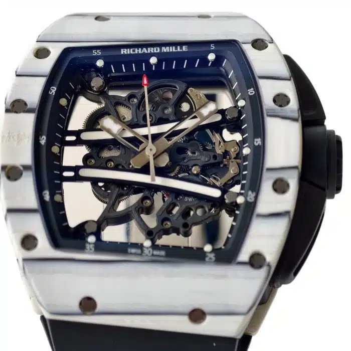 Richard Mille RM 61-01 Carbon fiber openwork Size:50.23 x 42.70mm 1:1 Replica - Image 8