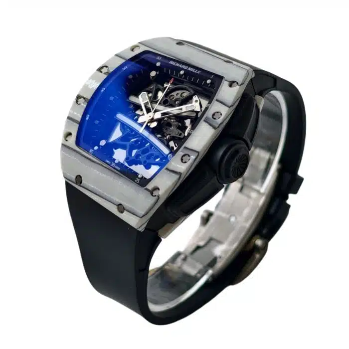 Richard Mille RM 61-01 Carbon fiber openwork Size:50.23 x 42.70mm 1:1 Replica - Image 3