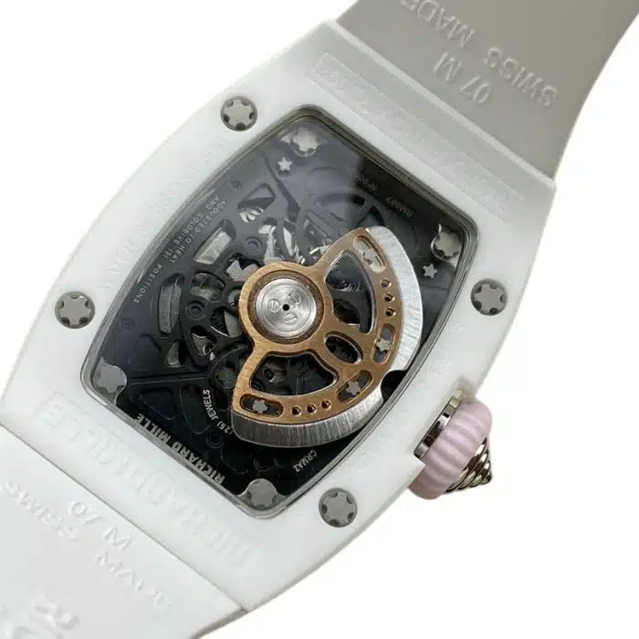 Richard Mille RM 07-01 White Creamic Diamonds Size:45.66 x 31.40mm 1:1 Replica - Image 3